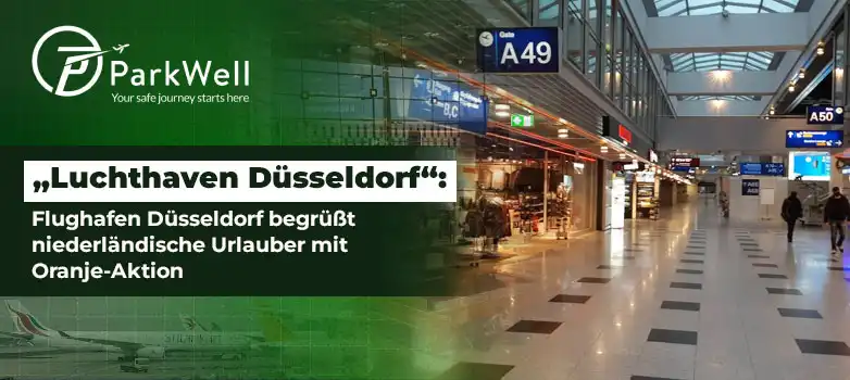 „Luchthaven Düsseldorf“: Flughafen Düsseldorf begrüßt niederländische Urlauber mit Oranje-Aktion